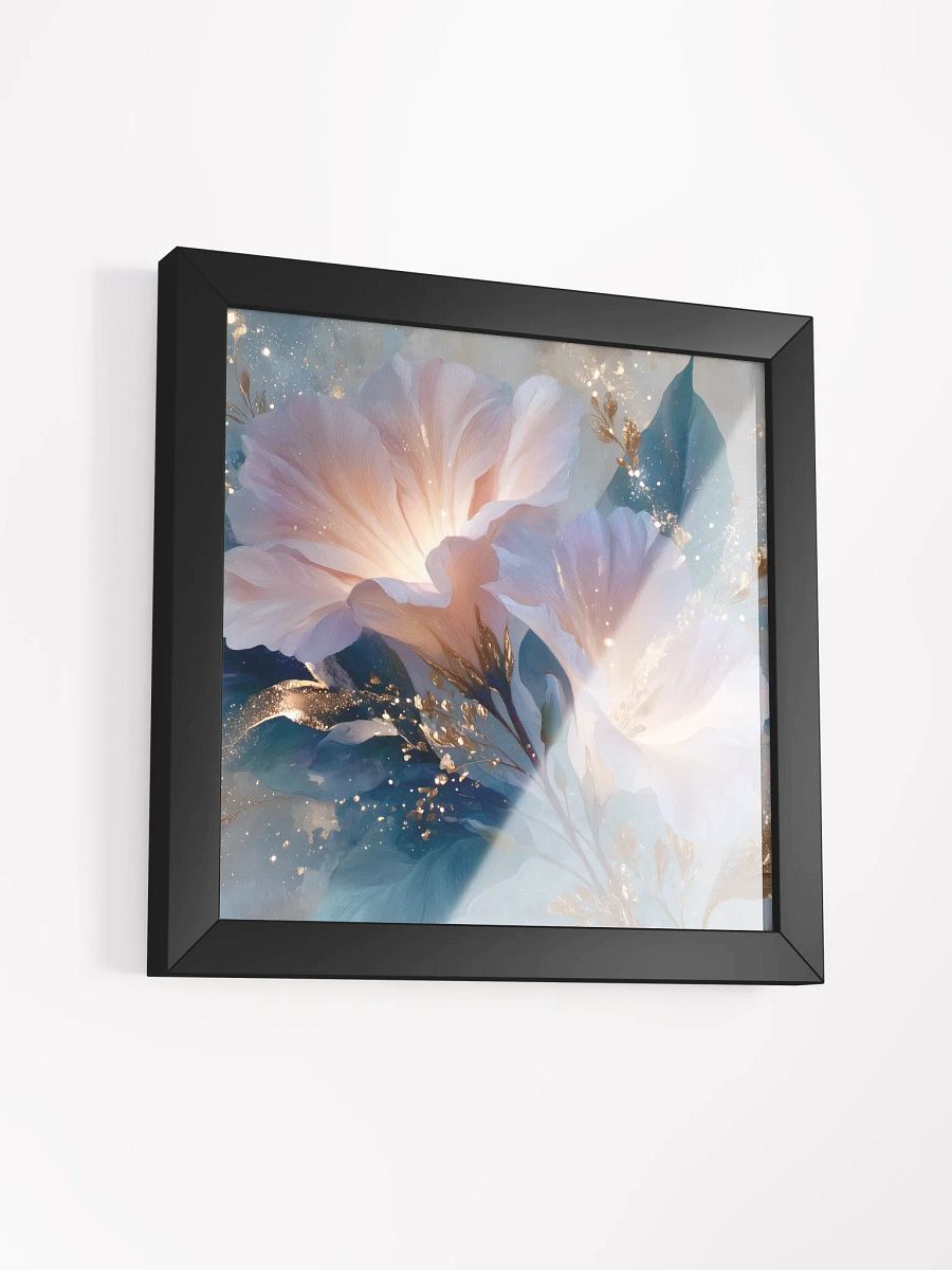 Glowing Grace: Blush & Gold Floral Wall Art product image (8)
