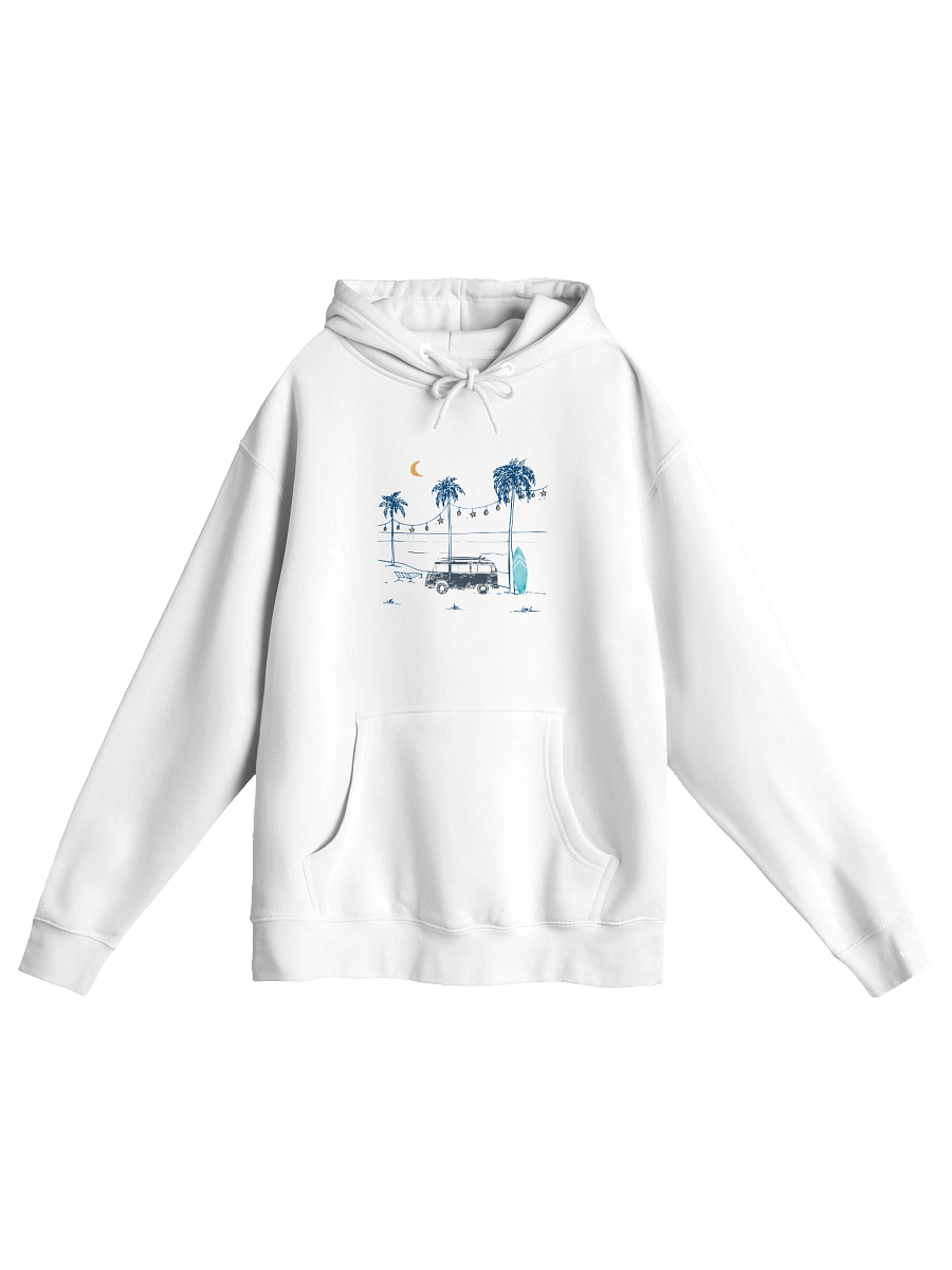 Retro Van Under Moonlight | Chill Beach Vibes Hoodie product image (13)