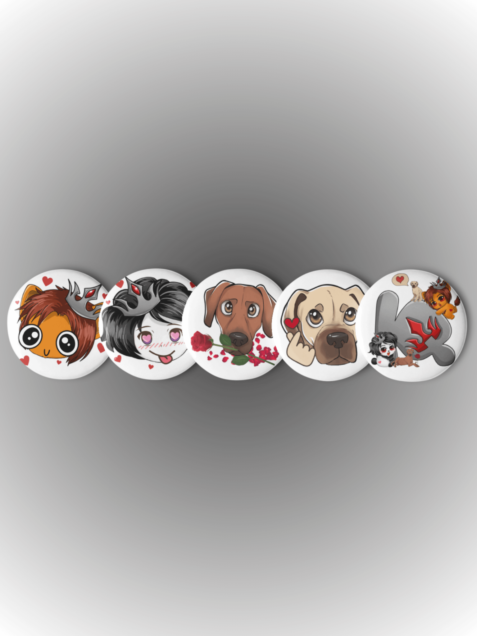 Set of 5 Pins (Valentine collection 2025) product image (1)