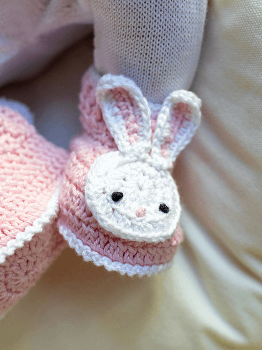 Crochet Pattern: Bunny Baby Booties product image (3)
