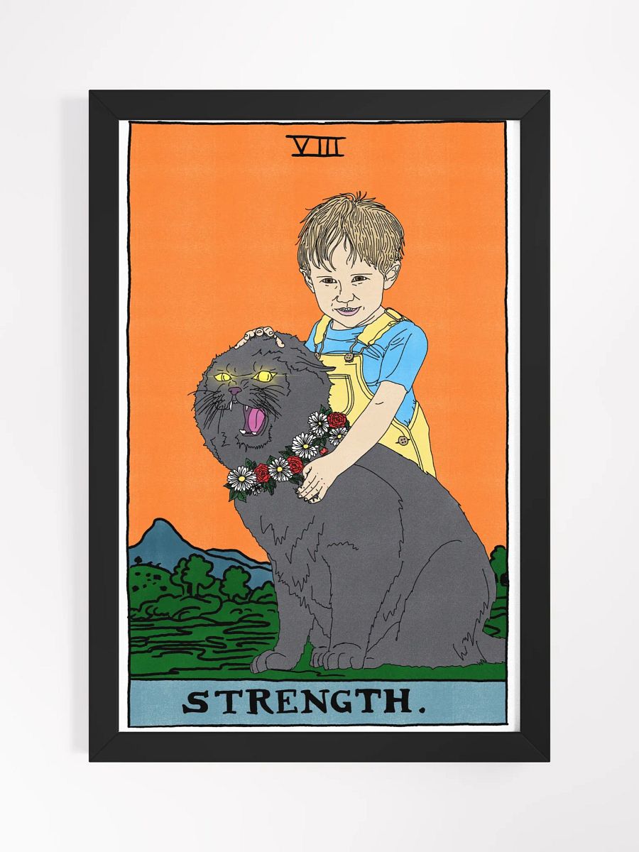 Gage and Church Strength Tarot Card Framed Print product image (1)