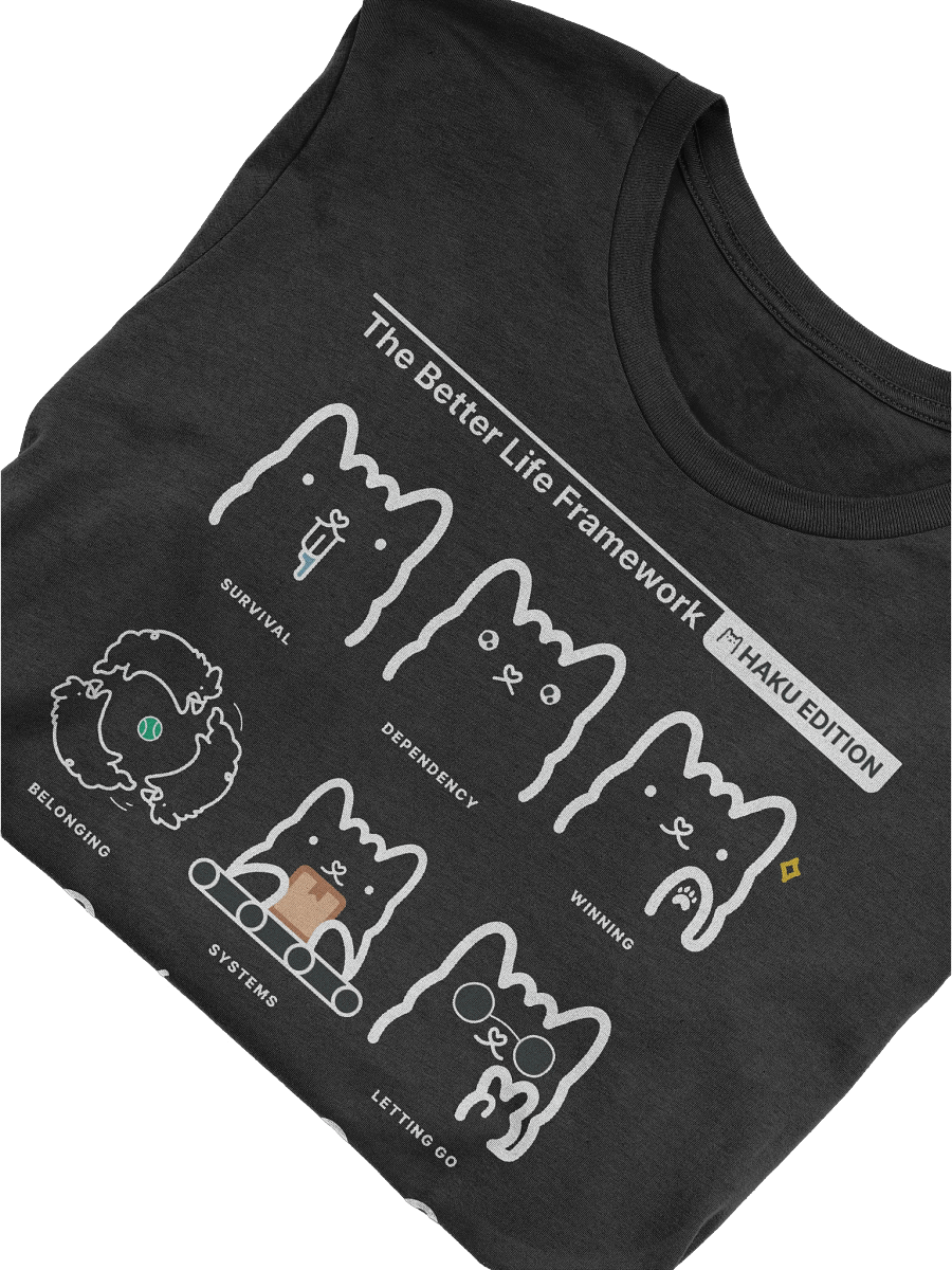 Better Life Framework Tee (HAKU) [BLACK] product image (5)