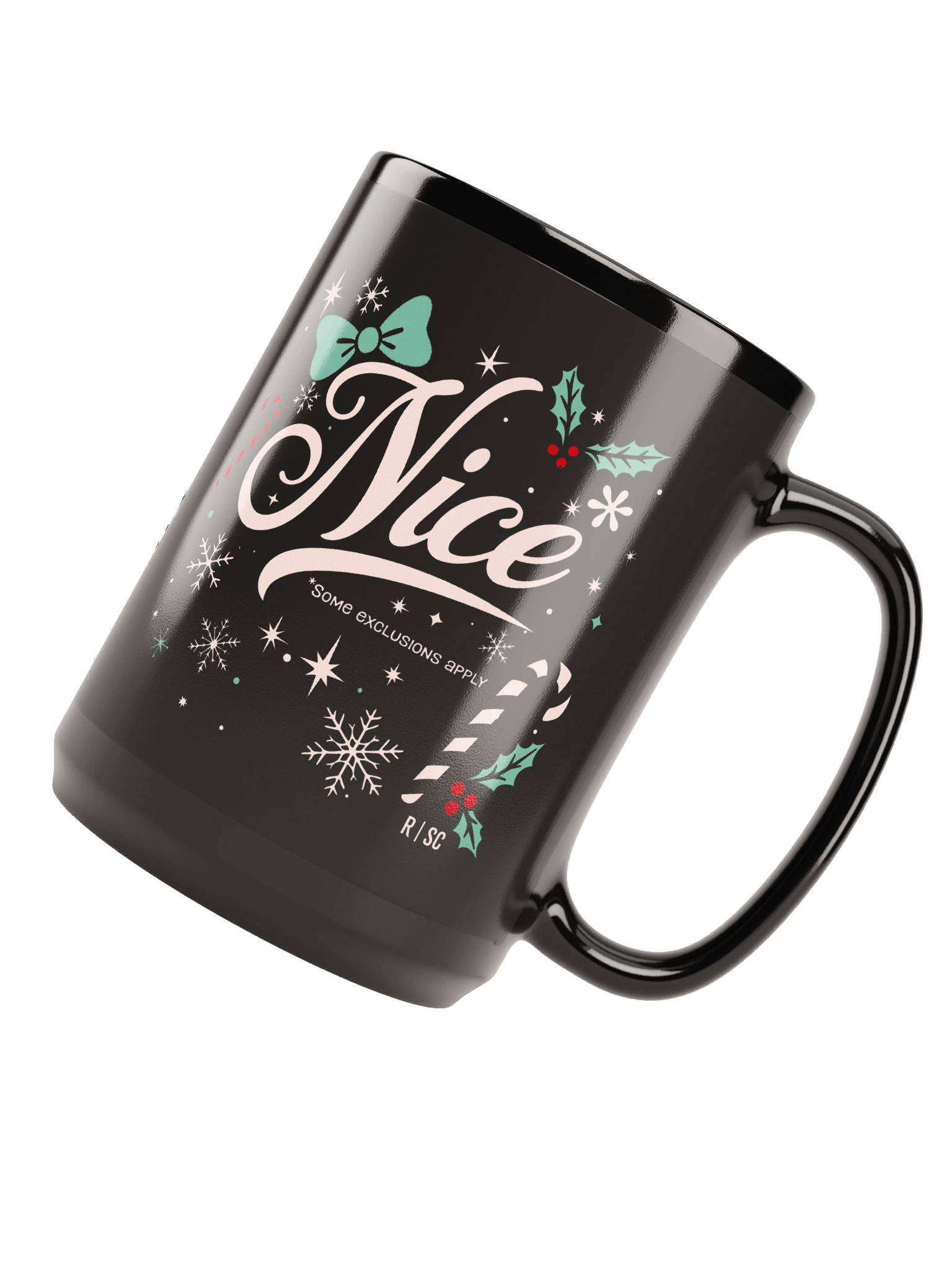 Nice* Black Mug product image (4)