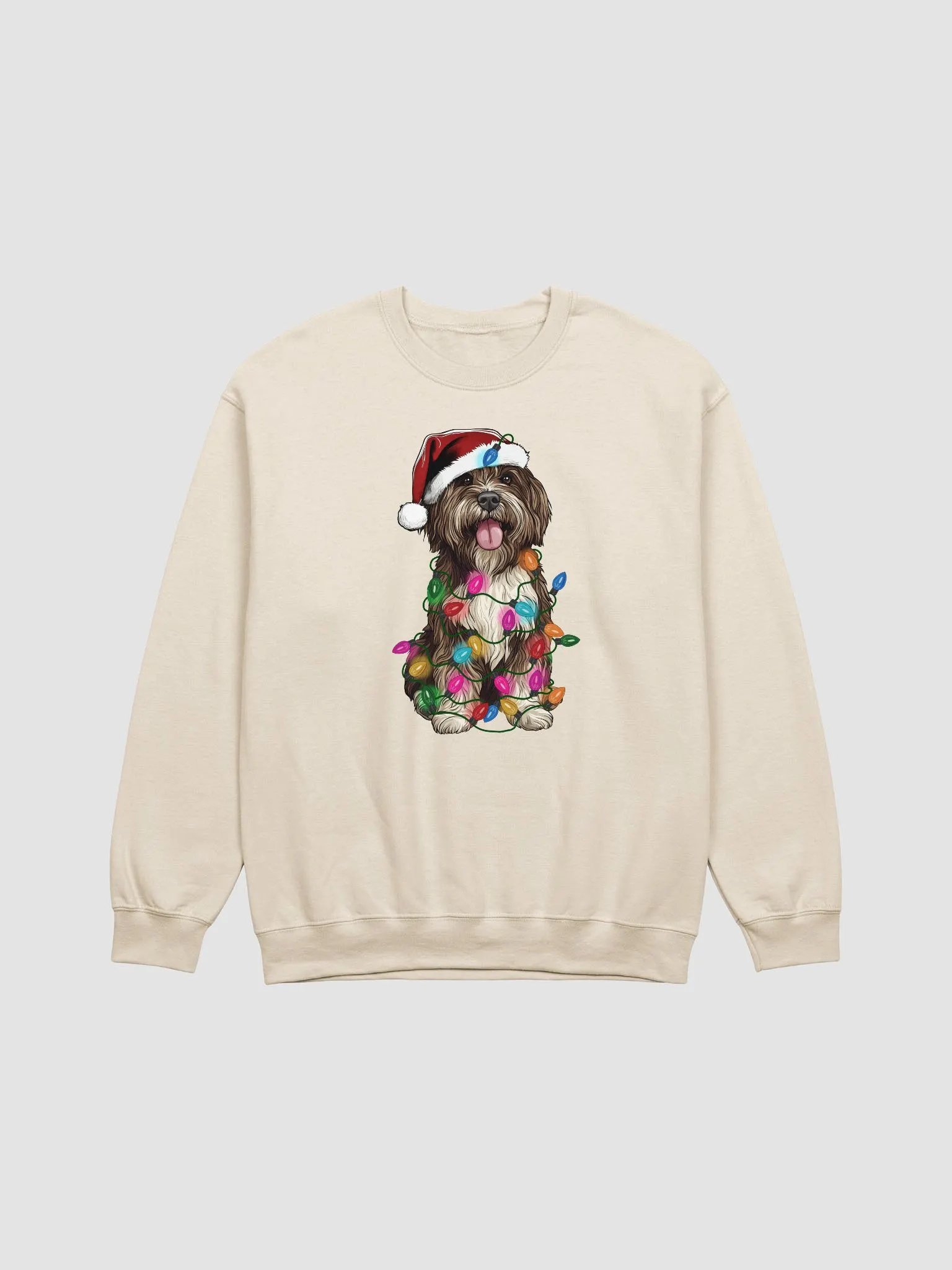 Funny Tibetan Terrier(Brown) Christmas Sweatshirt product image (17)
