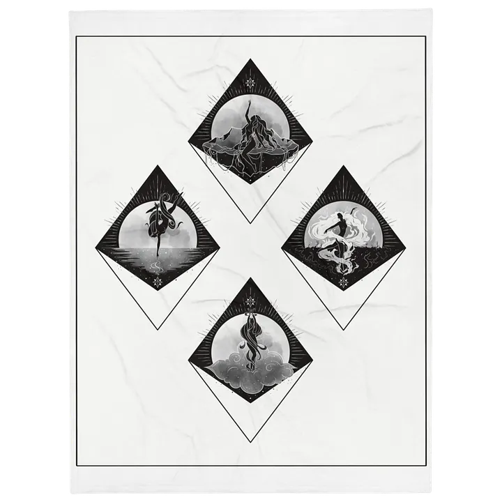 𝖉𝖎𝖛𝖎𝖓𝖊 𝖊𝖑𝖊𝖒𝖊𝖓𝖙𝖘 throw blanket white product image (1)