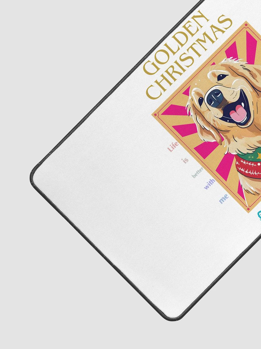 Golden Christmas Desk Mat product image (3)