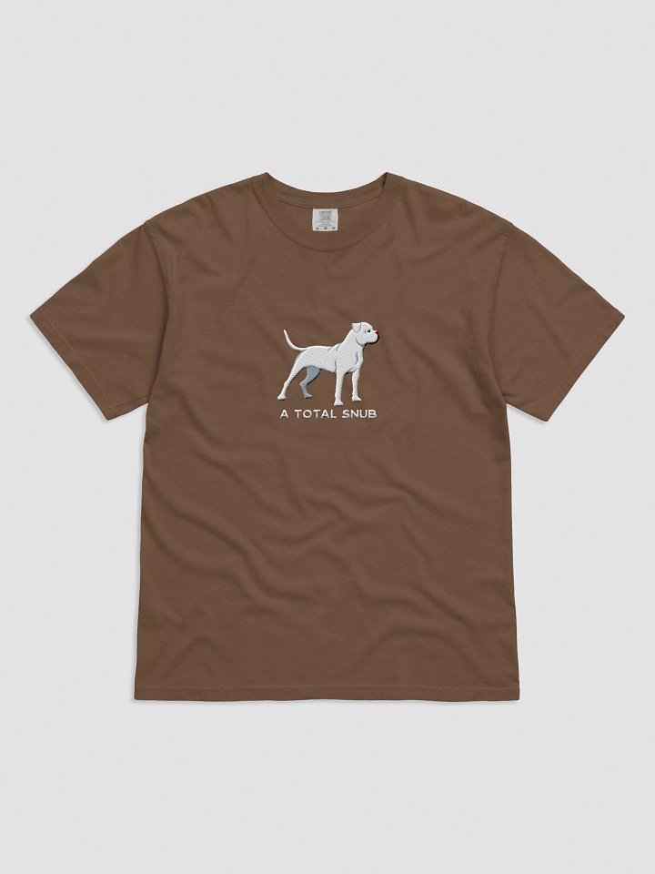 A Total Snub T-Shirt(Embroidered) of an American Bulldog(White) product image (21)