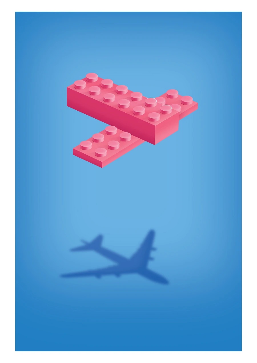 Plane (Pink) | Poster product image (1)