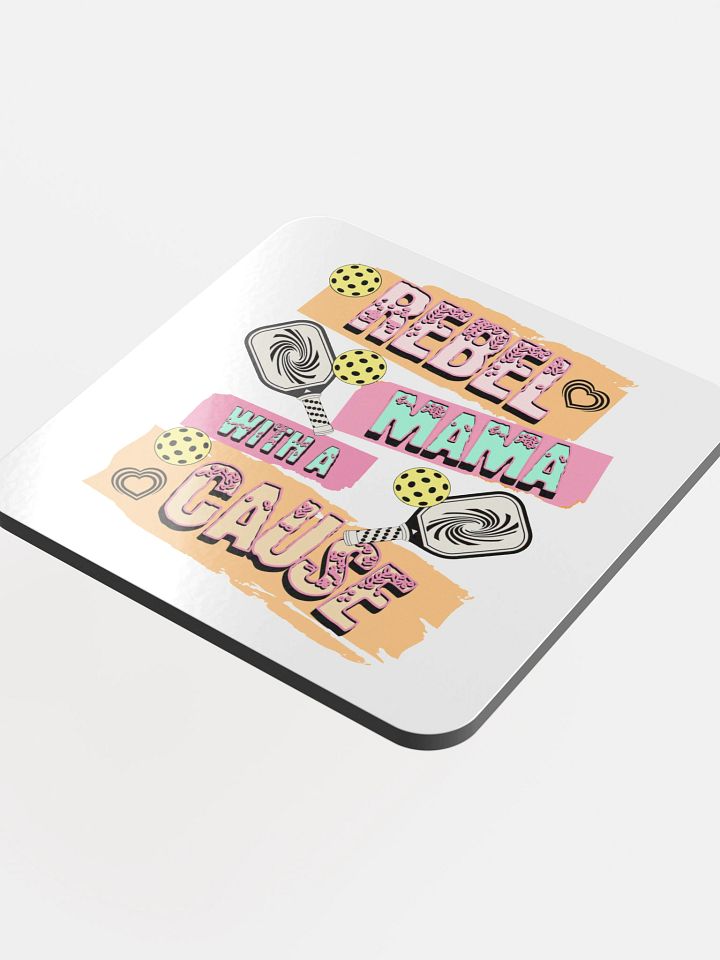 Rebel Mama With A Cause Pickleball Coaster Set product image (1)