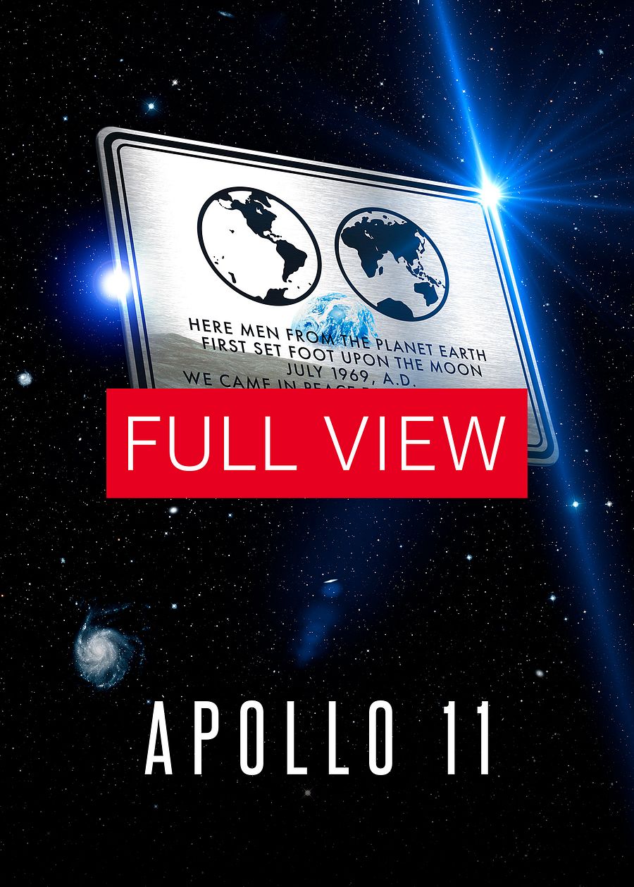NASA Apollo 11 plaque, 3D with quote — space poster, science print product image (3)