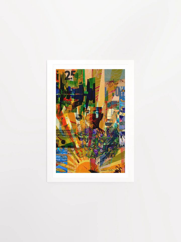 'Shine' by Edward Martin : Mixed Media Collage : Vibrant Matte Poster Print product image (2)