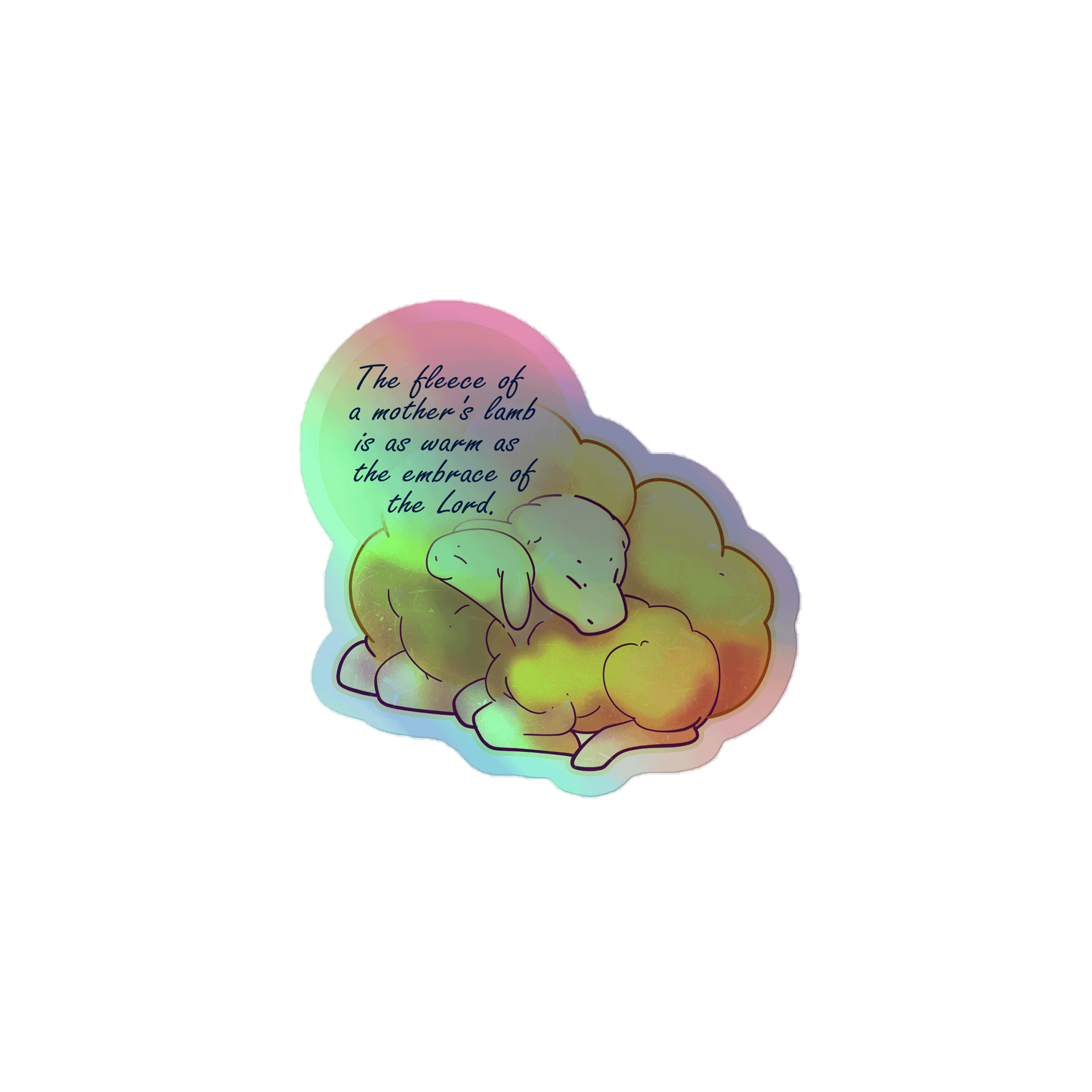 Holographic Lamb Sticker product image (1)