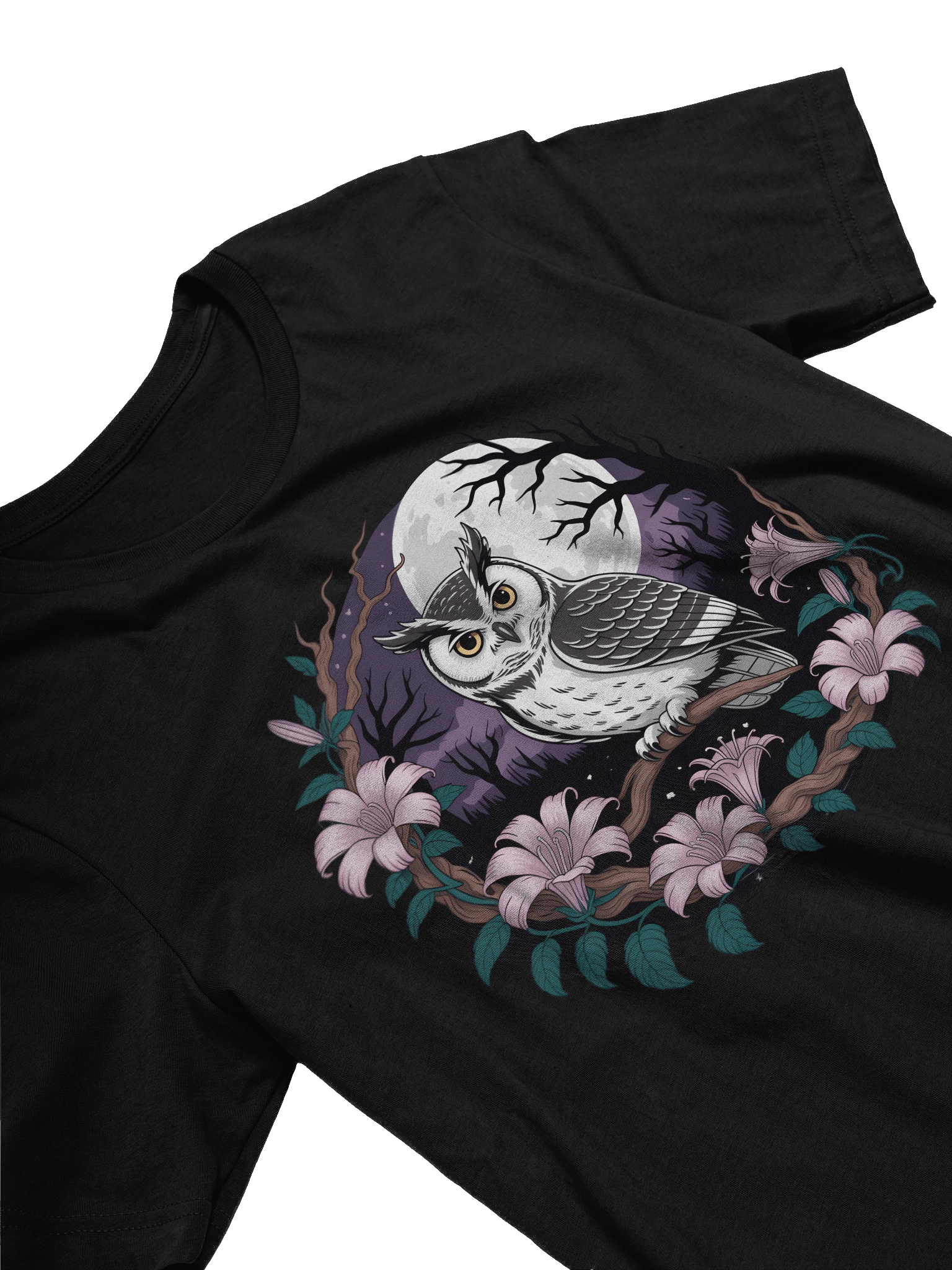 Moonlit Owl Perch T-Shirt product image (11)