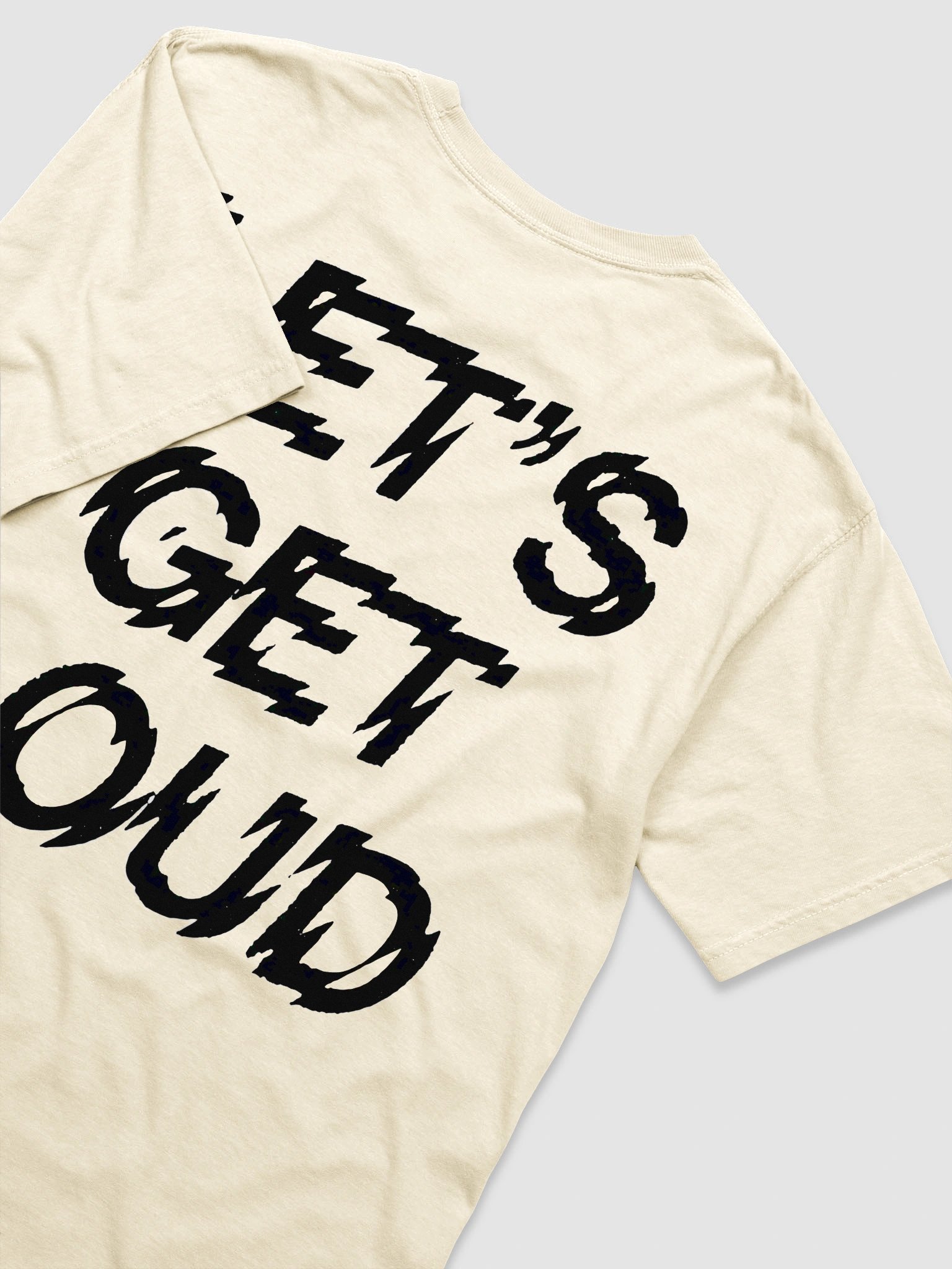 Let's Get Loud Tee (Vintage Cream) product image (4)