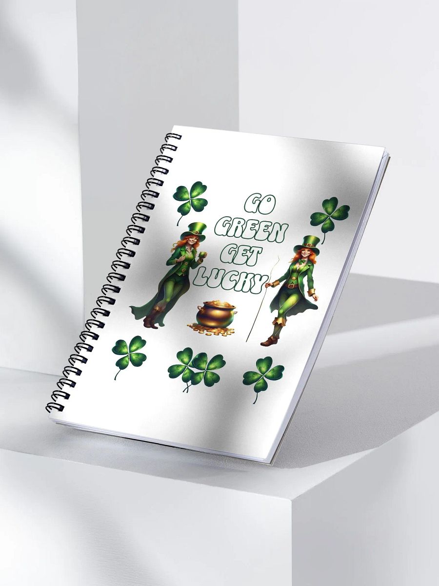 Go Green Get Lucky - St. Patrick's Day Spiral Notebook product image (4)