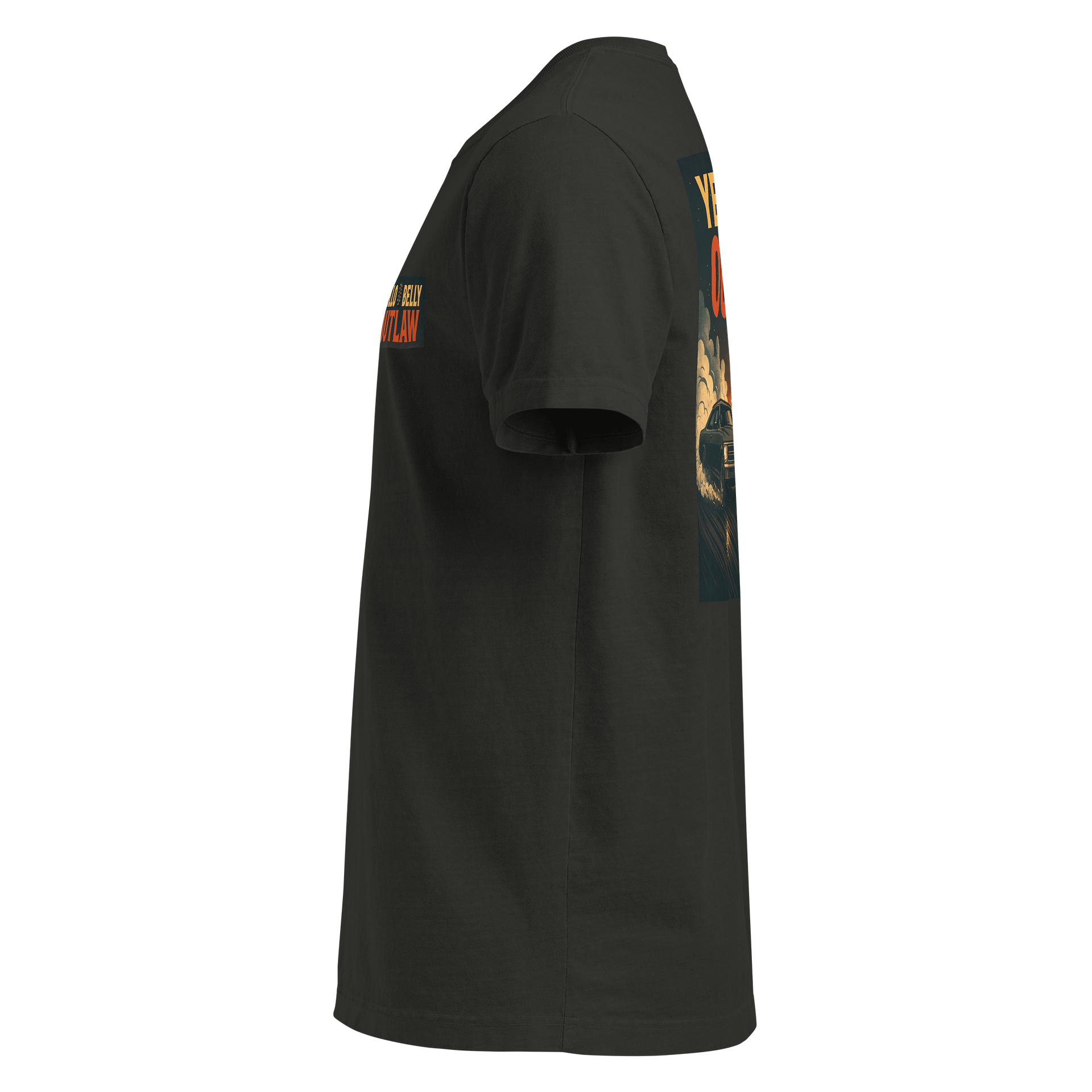 Yello Belly Outlaw – Streetwear oversized tee (Unisex / Racing Edition) product image (3)