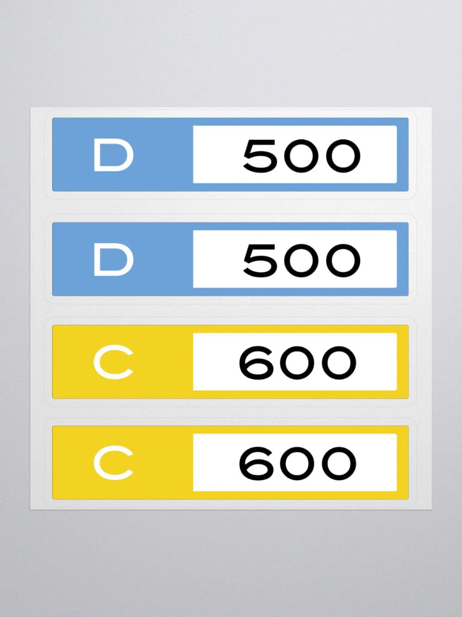 DC class stickers set product image (1)