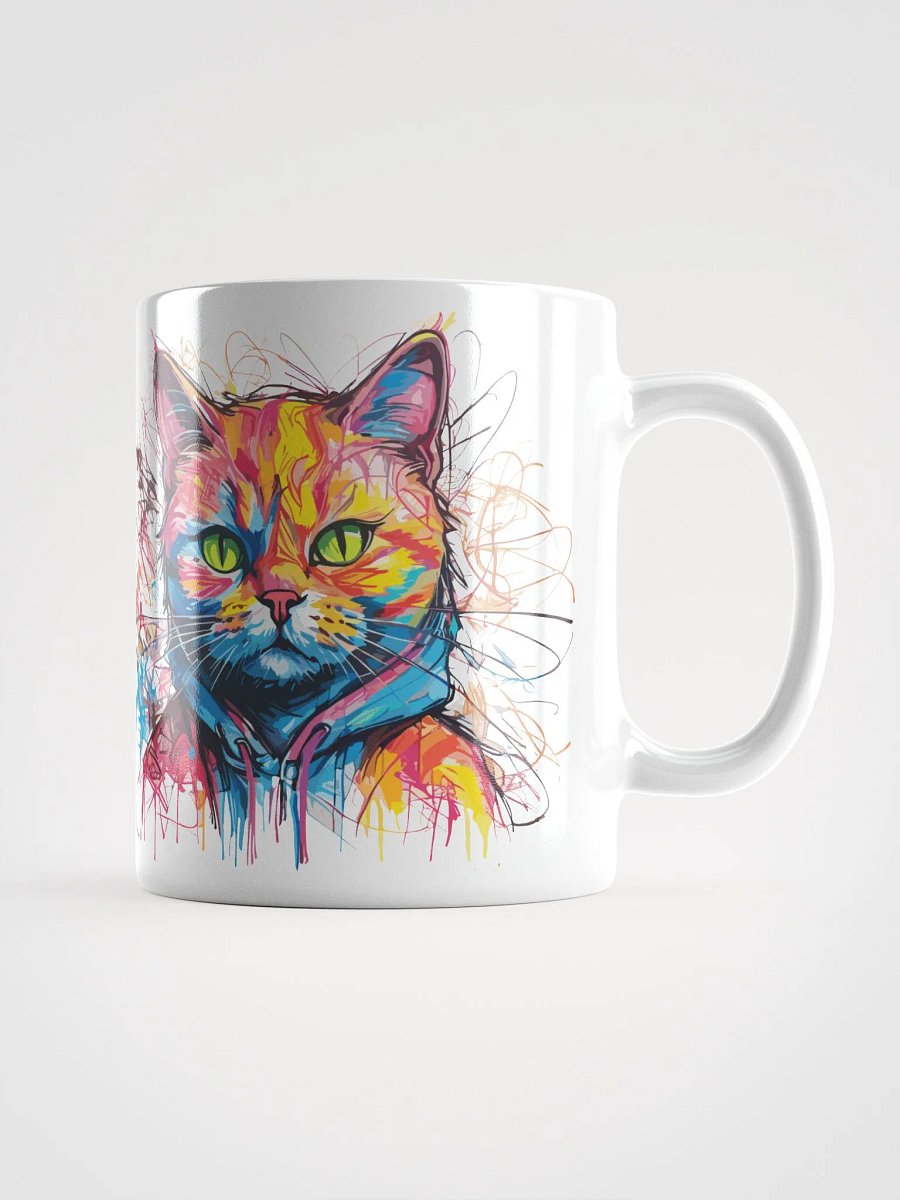 Graffiti Scribbles Cat 4 , Mug product image (2)