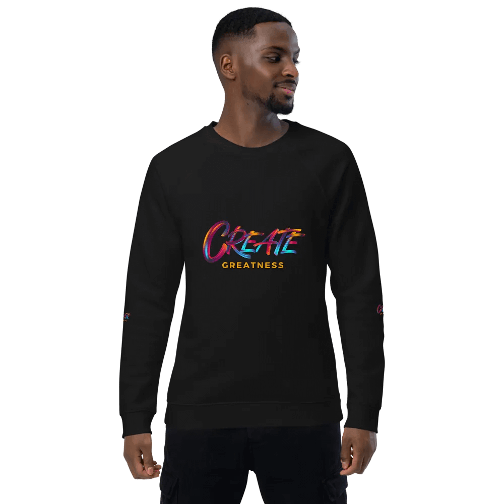 Create Greatness Organic Sweatshirt product image (1)