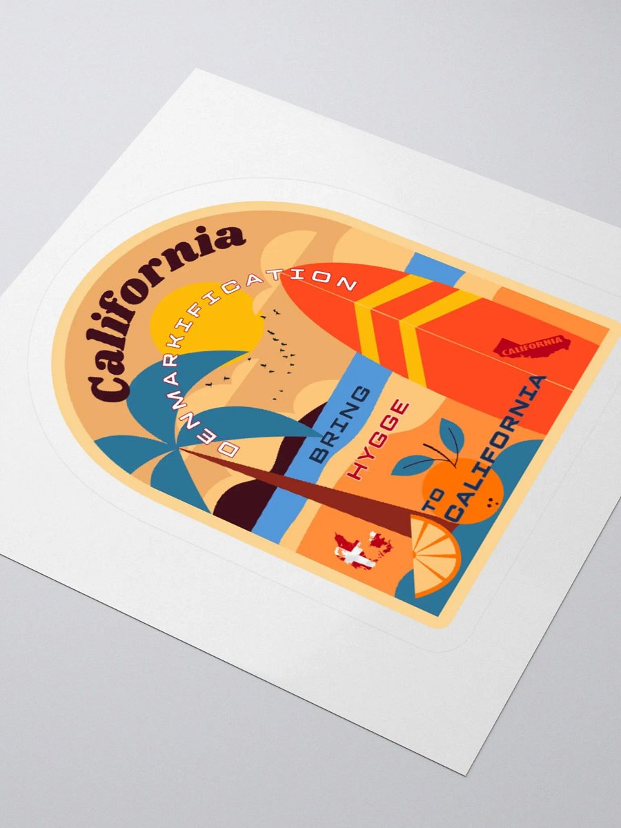 California Dreamin' Retro Surf / Denmarkification - Sticker product image (8)