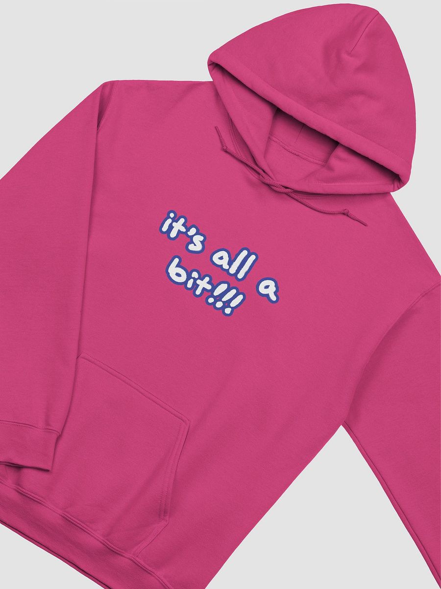 “It’s all a bit!!!” (lined design, #3E4B9D) classic hoodie product image (25)