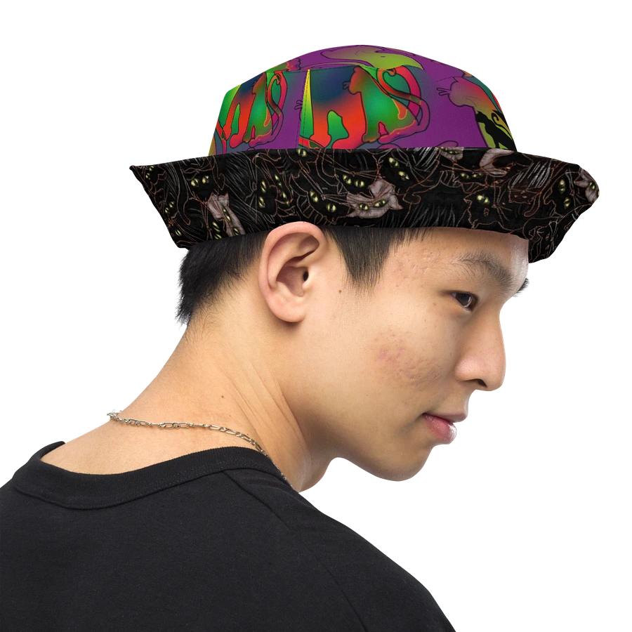 Abstract and Black Cats Bucket Hat product image (12)