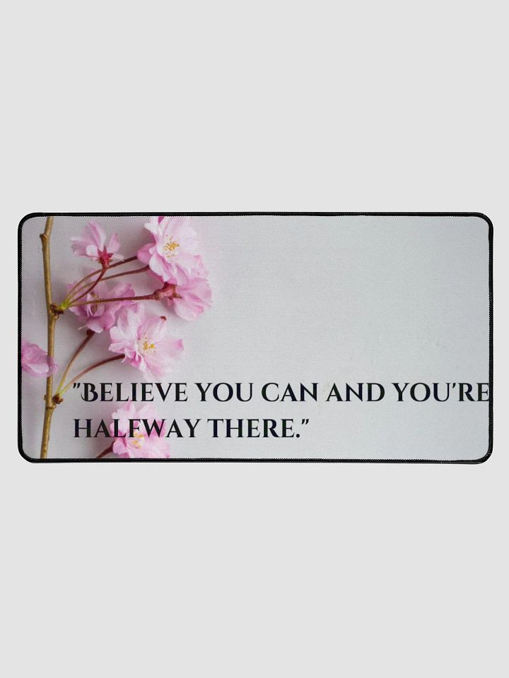 Believe Cherry Blossom Desk Mat product image (1)