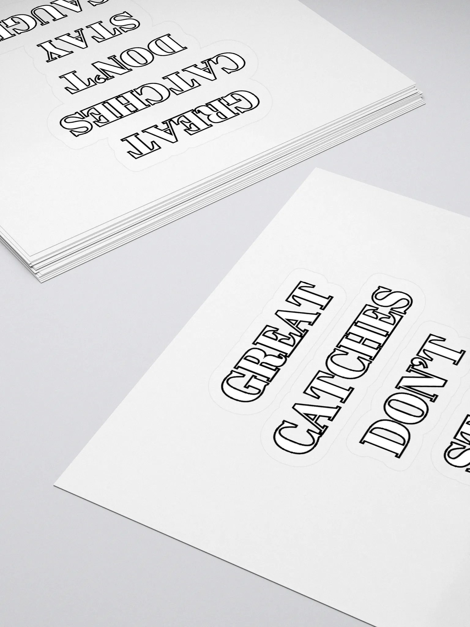 Great Catches Don't Stay UnCaught - Funny Sticker product image (4)