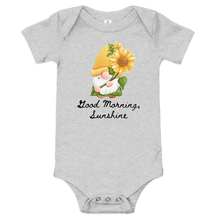 Good Morning, Sunshine Gnome Baby Bodysuit product image (1)