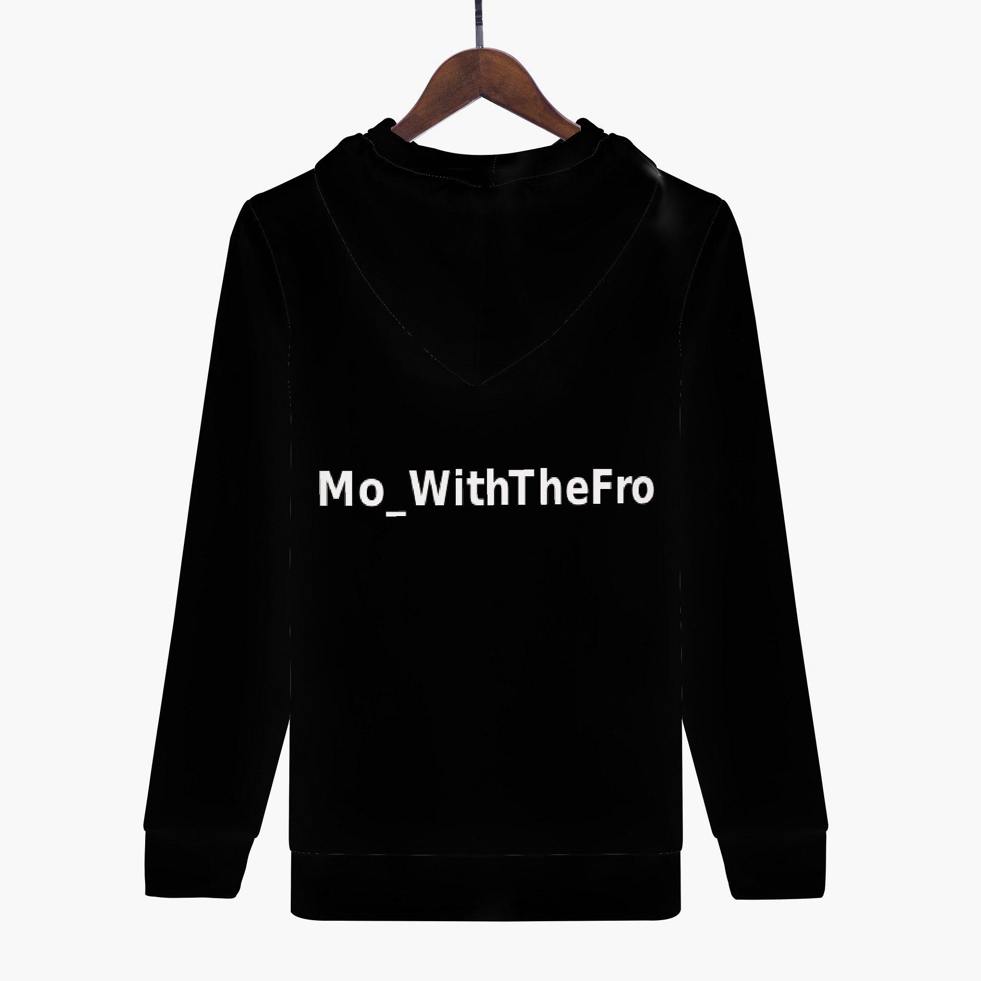 Mo_WithTheFro Black zip up hoodie product image (4)