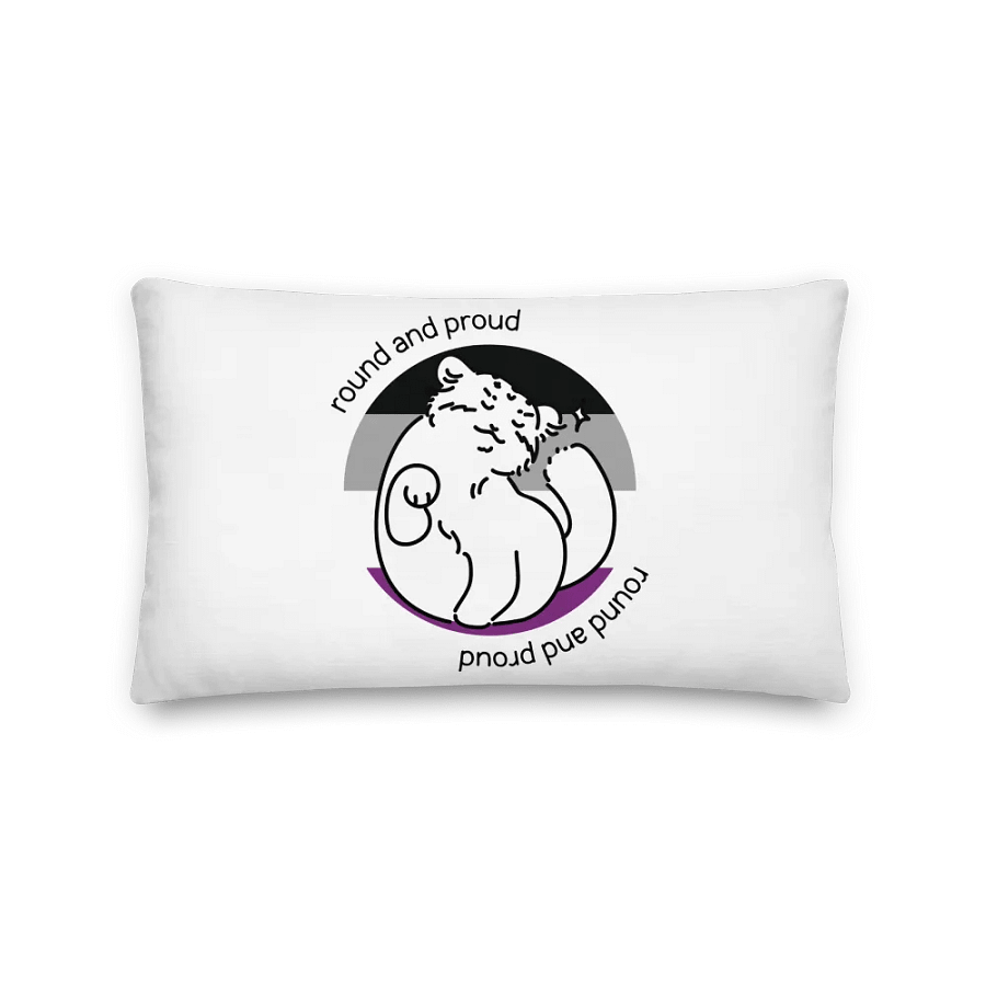 Round and Proud Manul Asexual Version - Pillow product image (2)