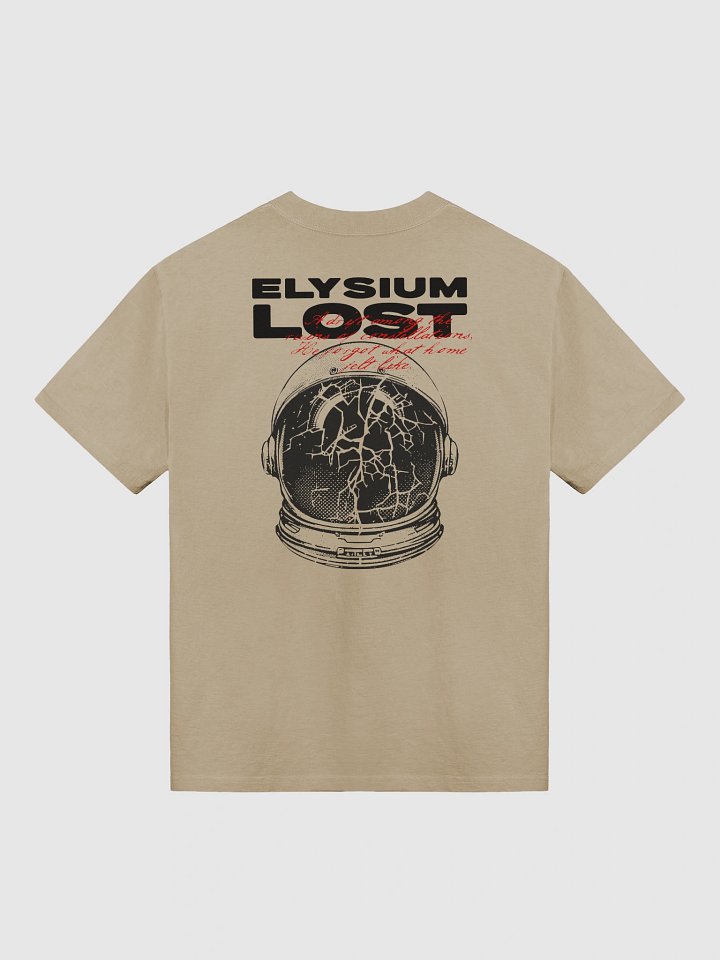 Cracked Helmet Red Text Oversized Tee product image (4)