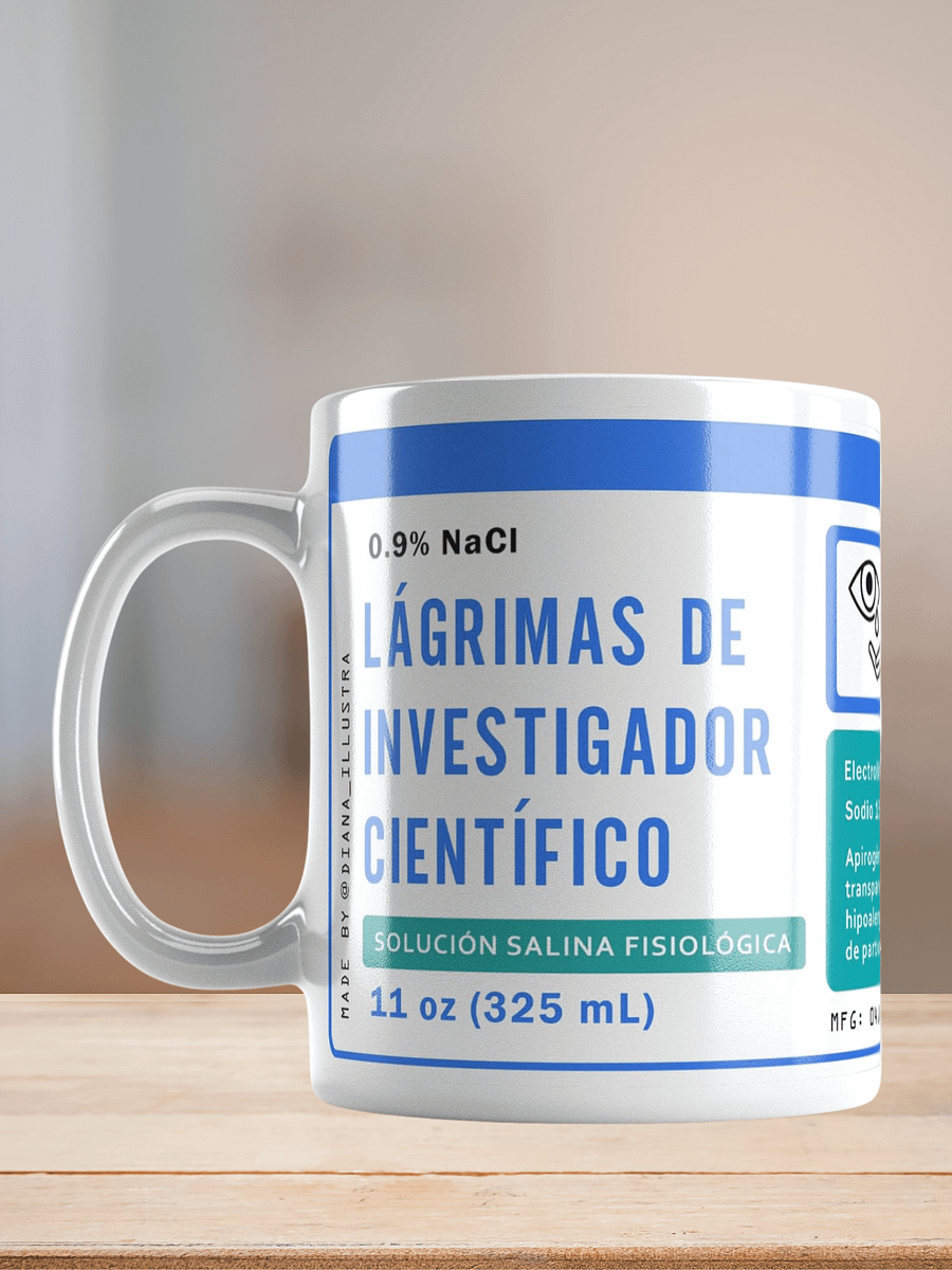 "Lágrimas de investigador científico" (SPANISH) Ceramic mug product image (7)