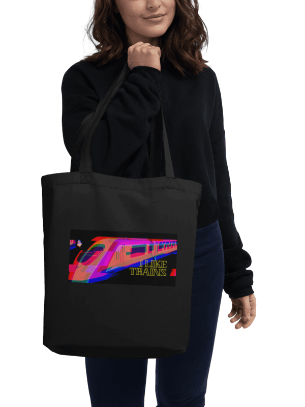 Foxy Glitchy Train Eco Tote product image (2)