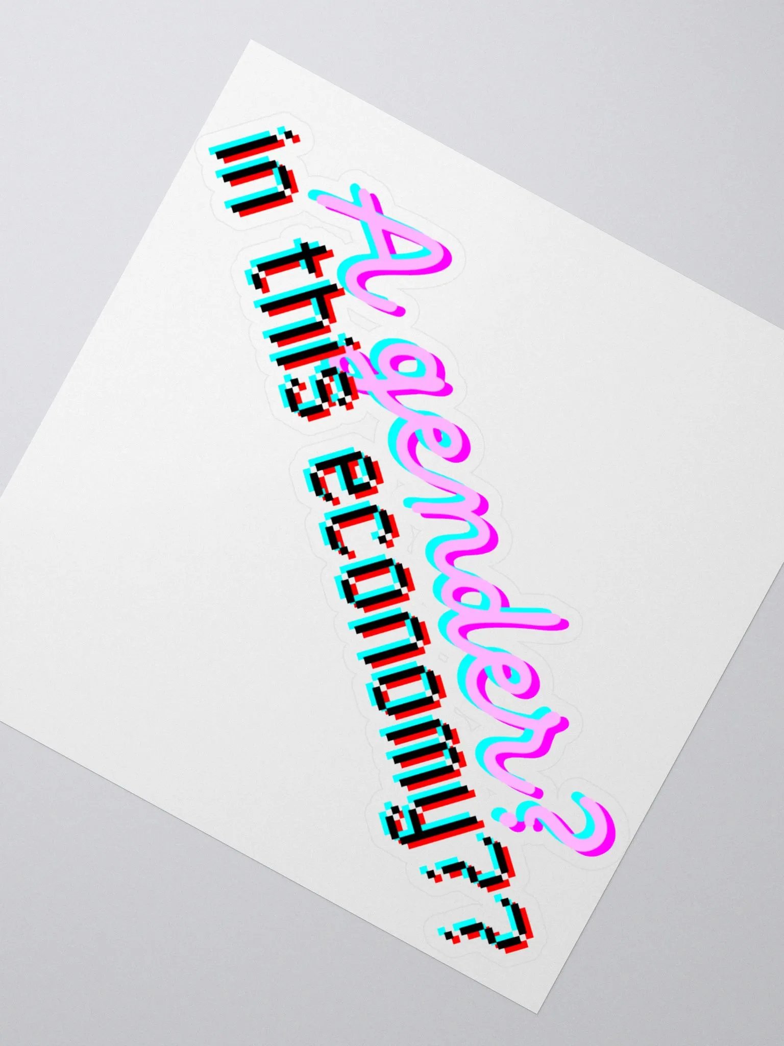 Gender? Kiss Cut Sticker product image (2)