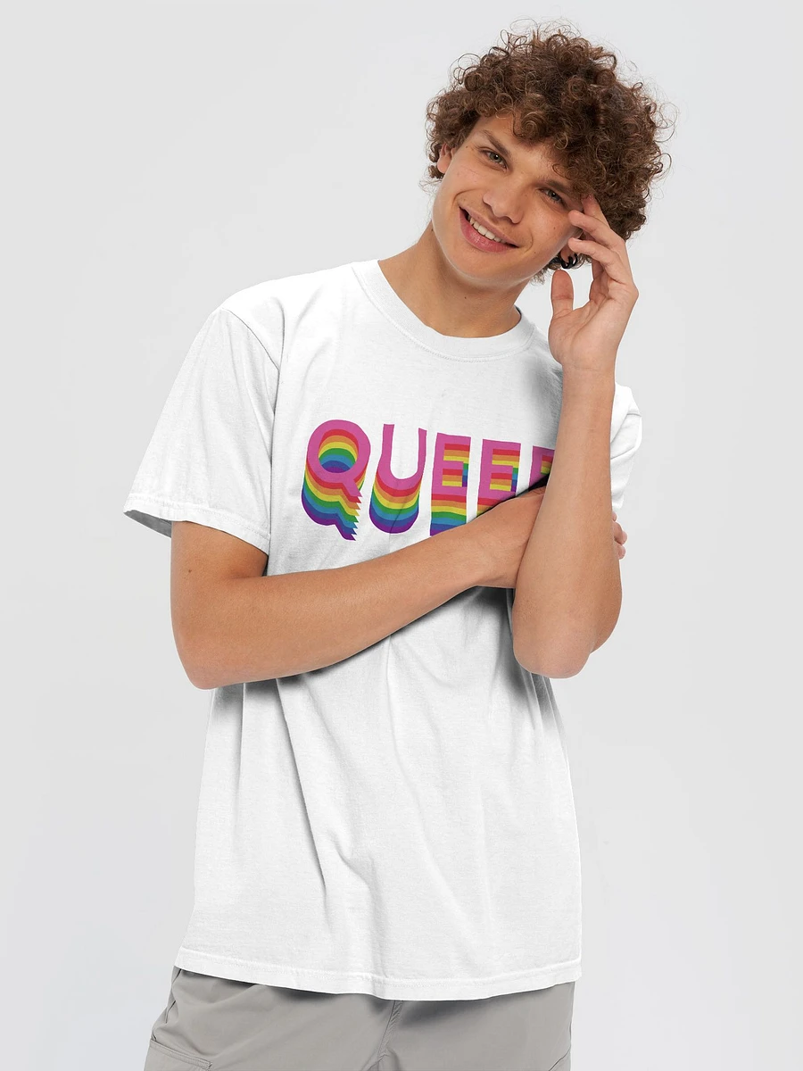 QUEER Stacked (8-Color Rainbow) - T-Shirt product image (5)