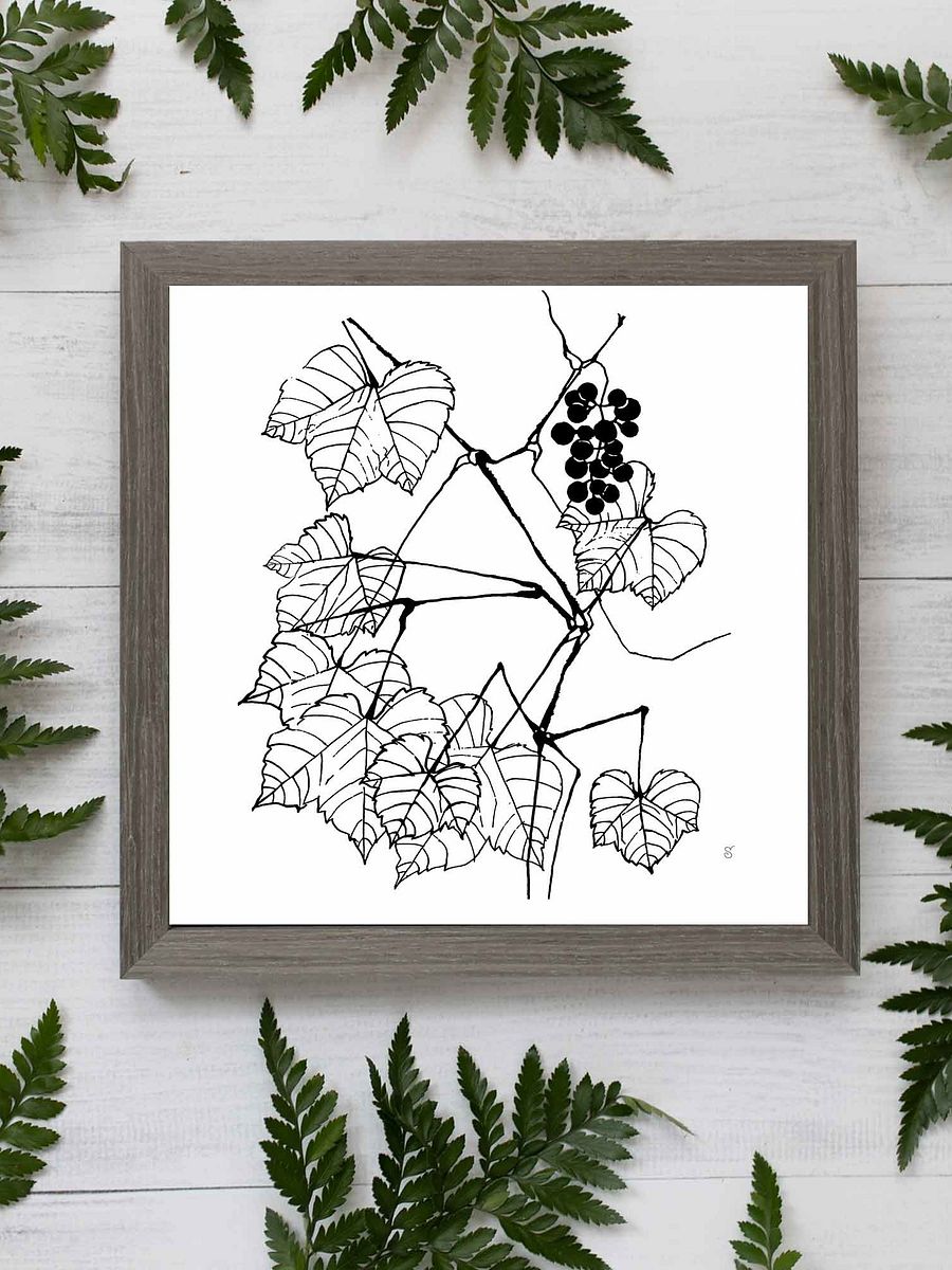 Blank Canvas: Unleash Your Artistic Vision - Grape Leaves Elegant product image (7)