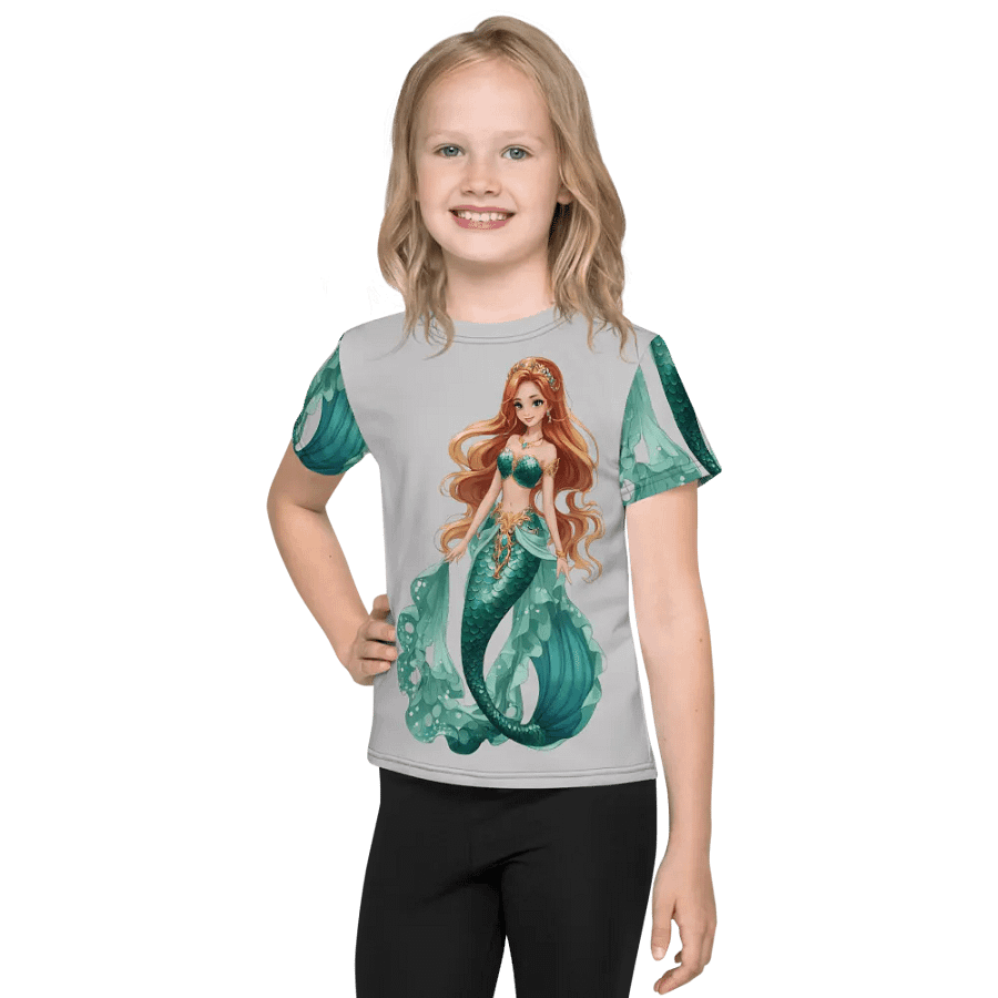 mermaid Kids Crew Neck T-Shirt product image (1)