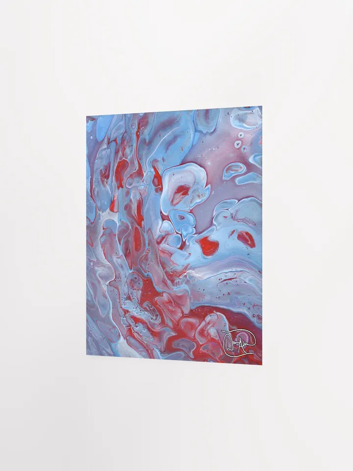 Neon Blue Fluid Acrylic Print product image (2)
