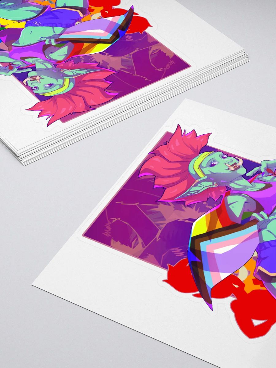 Troll Racer Cut Sticker - By Eggu product image (4)