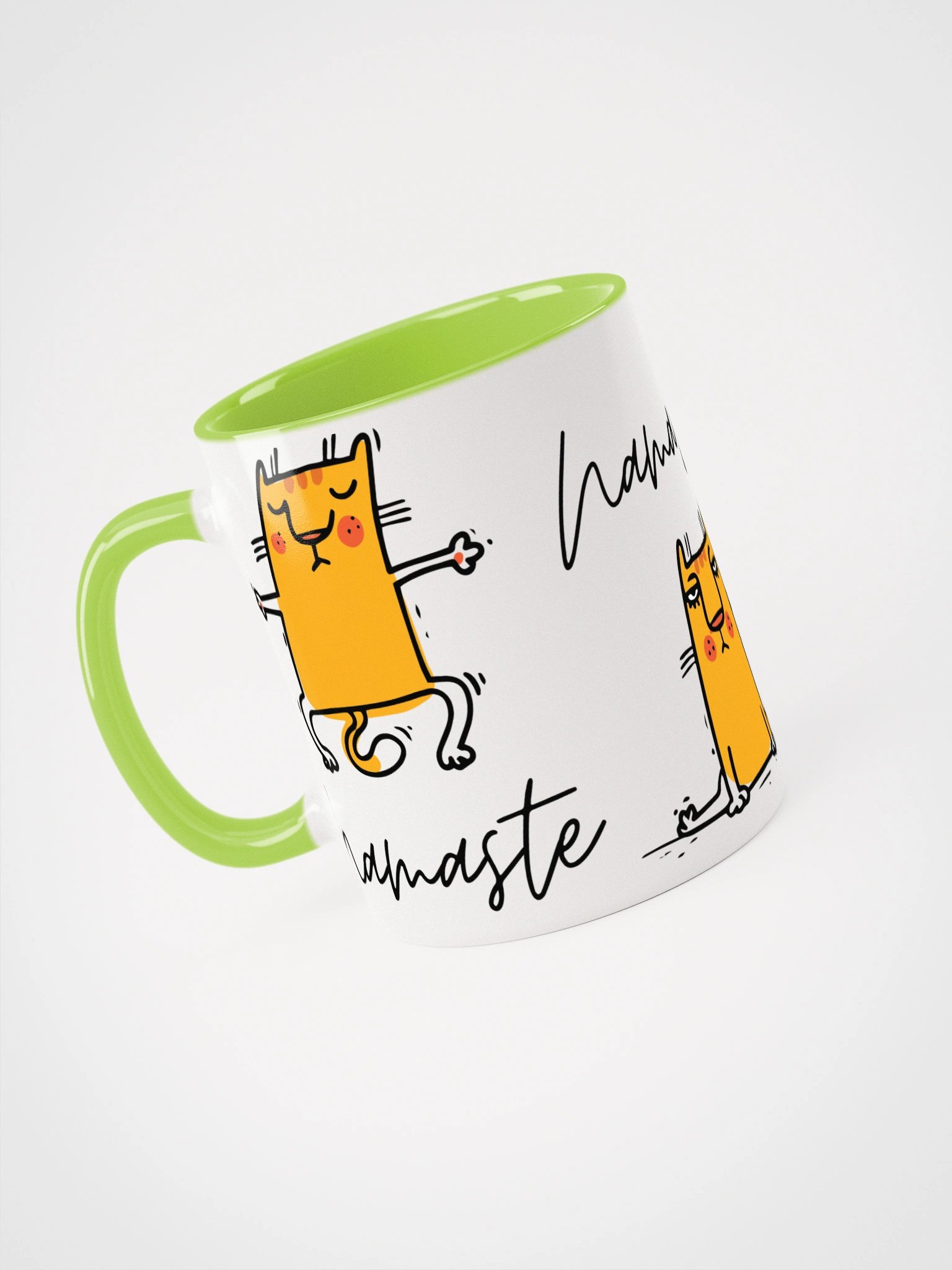 Namaste Funny Yoga Cat Ceramic Mug product image (9)