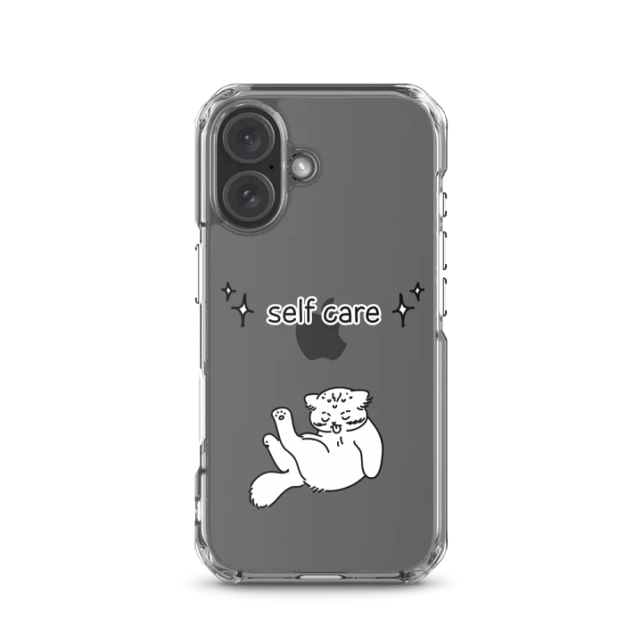 Self Care Manul - Clear iPhone Case product image (23)