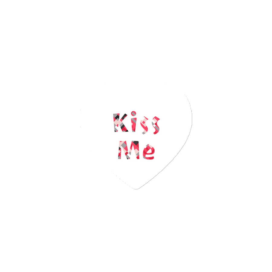 Kiss Me Text On White product image (4)