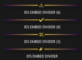 Purple and Gold Embed Divider Bars product image (1)