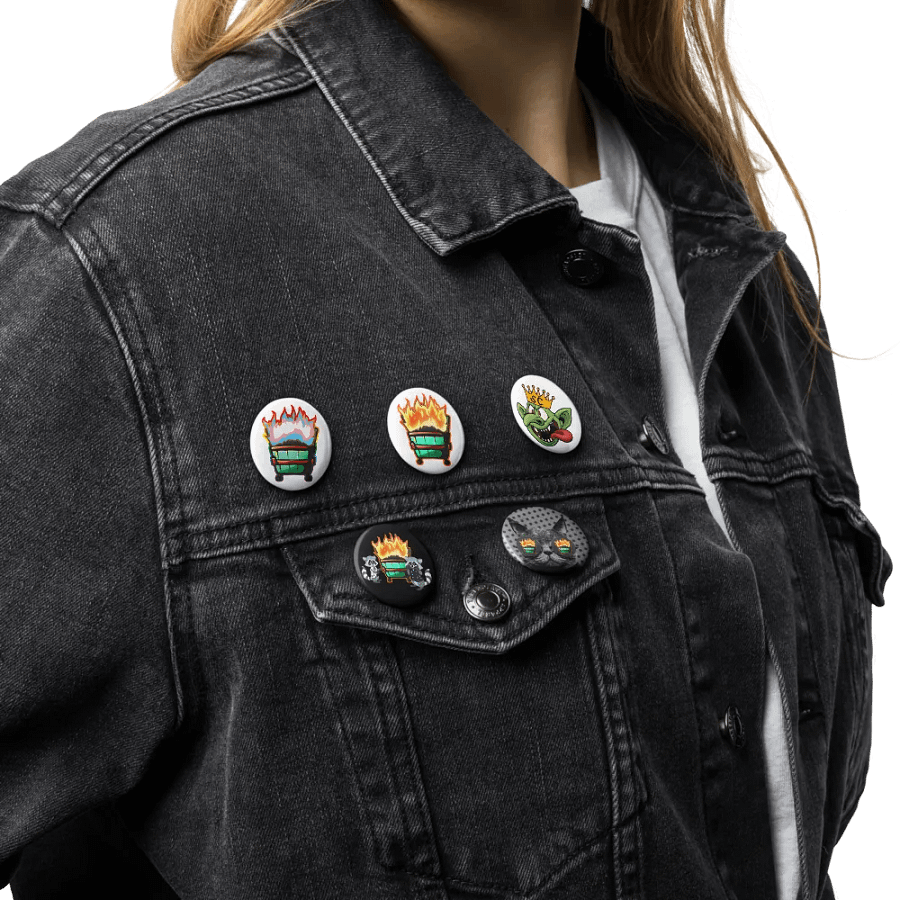 Dumpster Fire buttons product image (17)