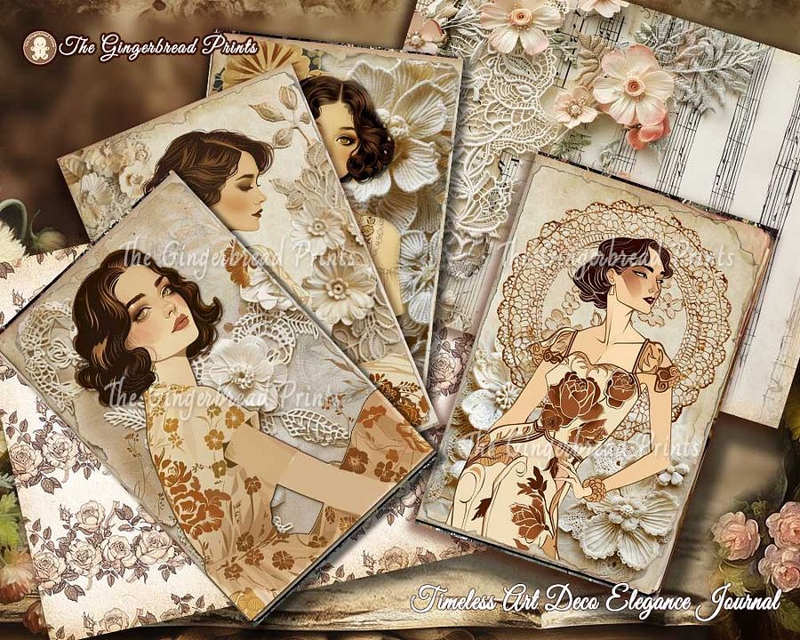 Timeless Art Deco Elegance & Vintage Lace Journal kit product image (2)