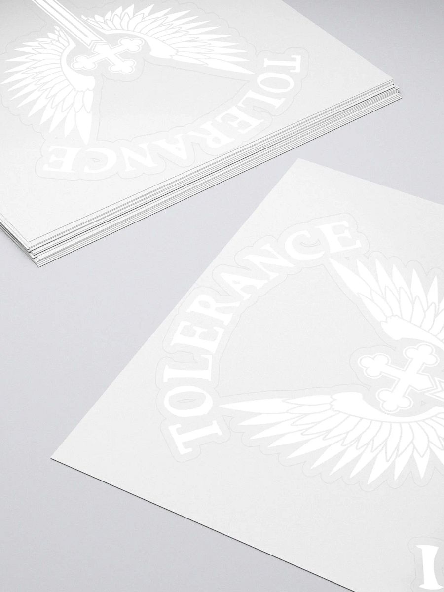Tolerance is Not a Vitrue Sticker (White) product image (10)