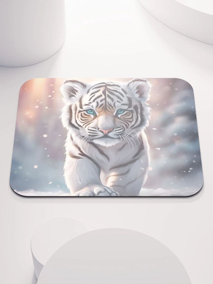 White Tiger Mouse Pad product image (1)