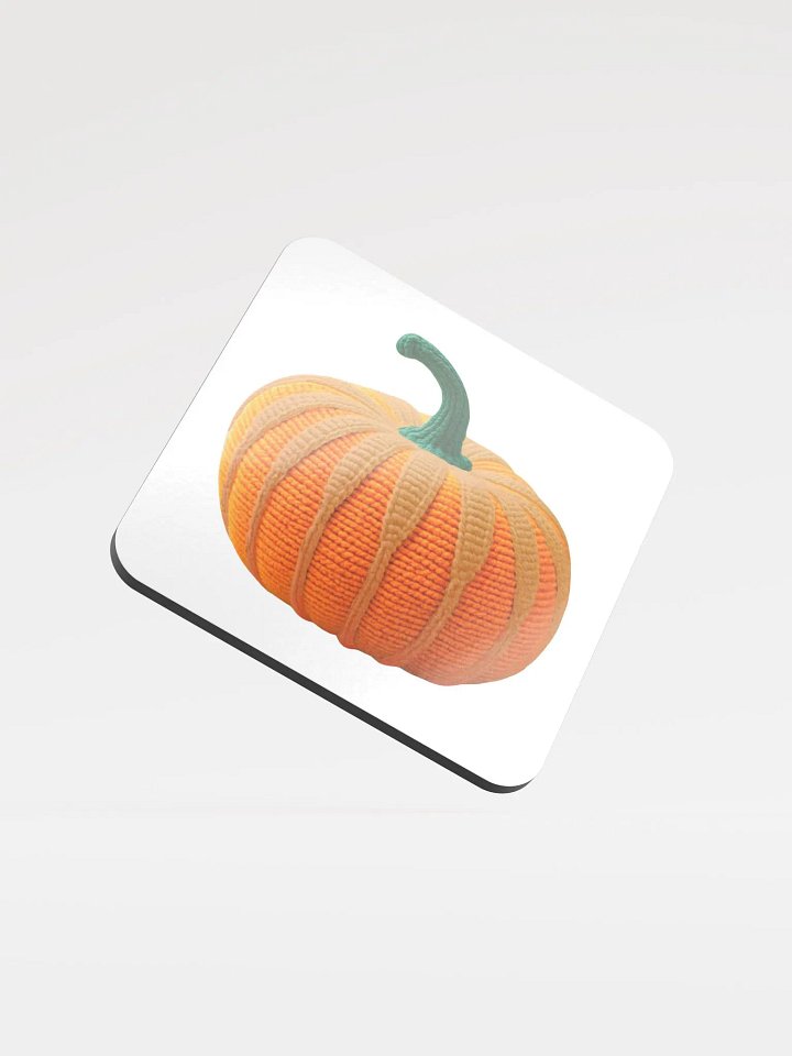 CozyAvocado Glossed Cork Coaster Pumpkin #1 product image (1)
