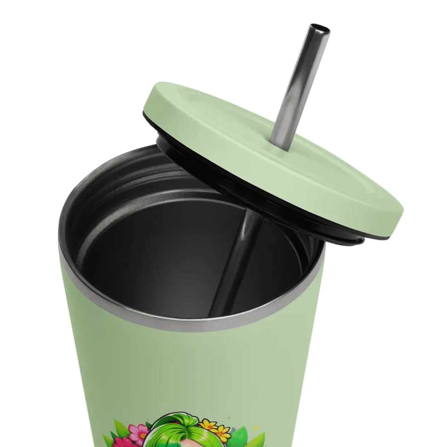 Brat 20 oz Tumbler Cup - Mint - Insulated Tumbler with a Straw v2 product image (11)